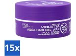 Red One - Cera Per Capelli - Quicksilver - Cera Gel Per Capelli Aqua - Per Una Tenuta E Una Brillantezza Forti - 150 Ml - Confezione Risparmio - 15 Pezzi