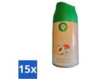 Air Wick - Ricarica Deodorante Per Ambienti - Pesca Bianca - Spray Automatico - 250 Ml - Value Pack - 15 Pezzi