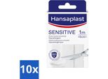 Hansaplast Cerotti Sensibili - Cerotti Per Ferite - Cura Delle Ferite - 1M X 6Cm - Confezione Risparmio - 10 Pezzi