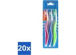 Sence - Fresh 3D-Extra Clean - Spazzolini Da Denti - Medio - 3 Spazzolini Da Denti - Confezione Risparmio - 20 Pezzi