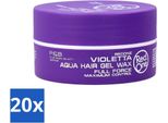 Red One - Cera Per Capelli - Quicksilver - Cera Gel Per Capelli Aqua - Per Una Tenuta E Una Brillantezza Forti - 150 Ml - Confezione Risparmio - 20 Pezzi