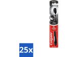 Colgate Spazzolino Nero Carbone 360 Nero Medio 1 Spazzolino - Confezione Risparmio - 25 Pezzi