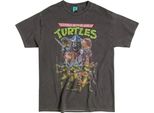 Teenage Mutant Ninja Turtles - T-Shirt Uomo/Donna Unisex, Lavaggio Vintage TT297 (L) (Carbone)