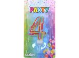 Candela Party Numero 4 Puntini