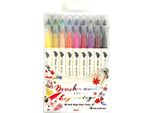 Pentel SESW30C-18 Pentelarts Brushsignpen Penna A Pennello Twin, Set Da 18