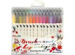 Pentel SESW30C-30 Pentelarts Brushsignpen Penna A Pennello Twin, Set Da 30