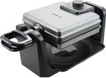 EMERIO Waffeleisen WM-110984.4, schwarz (silber, schwarz), B:21cm H:19cm T:38cm, Waffeleisen