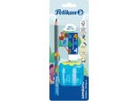 Pelikan 821605 Pelikan Combino Schreiblern- Bleistift-Set B Blau Mit Tiermotiv, 1 Set