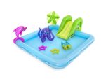 Piscina Per Bambini Bestway 53052, Fantastic Aquarium, Parco Giochi Gonfiabile, 239X206X86 Cm