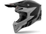 Airoh Wraaap Reloaded Casco Da Motocross, Nero/Grigio, Xl (61/62)