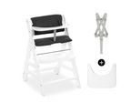 Hauck Beta+ Traditional High Chair Padded Seat Black