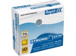Rapid - Graffette 23/24 Galv Strong 1000Pz | Box A 1000 Pezzi | 5 Pezzi