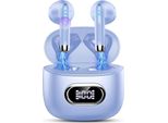 Bluetooth 5.3 Senza Fili Con 4 Microfoni Hd, 2024 R 42Std Enc Cuffie A Cancellazione Di Rumore Con Bassi Profondi, IP7 Impermeabile Display A Led