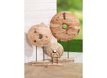Gilde Standrelief, Rund, "Taxon"", Holz, Naturfarben, Ve 1, L. 11,5 Cm, B. 44 Cm, H. 75 Cm 51951"