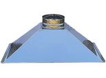 Cofano Griglia In Acciaio Inox L 125 X P 63 X H 40 Cm Uscita Fumi Ø 25