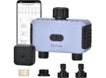 Computer Per Irrigazione Wlan 2 Uscite, Timer Per Irrigazione Giardino, Controllo Automatico App/Comando Vocale, Serra