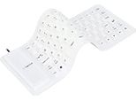 Annadue Tastiera Pieghevole In Silicone, Usb Wired Gaming 85 Tasti, Impermeabile, Arrotolabile, Silenziosa, Tastiera Morbida -PC, Notebook, Laptop (Bianco)