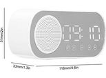Sveglia Digitale, Radio Fm Hifi, Orologio A Specchio Ricaricabile, Supporta La Scheda Di Memoria, Sveglia Portatile Con Altoparlante Bluetooth 5.0 Per La Lettura,