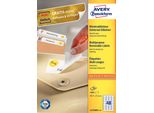 Avery L4736REV-100 - Bianco - Rettangolo Arrotondato - 45,7 X 21,2 Mm - A4 - Carta - Universale (L4736REV-100)