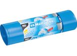 Papstar 12132 Papstar Sacchi Per Rifiuti Ldpe, 120 Litri, Blu
