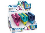 Wedo Gripy Forbici Artigianali, Rotonde, Lunghezza: 130 Mm, Display Da 30 Pezzi Per Destrimani, In Acciaio Inox, Ergonomiche - 30 Pezzi (77 157)