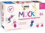 Kreul 23051 Kreul Pittura A Dita "Mucki"" Per Bambini Reali, 50 Ml, Set Di 6"
