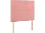 Vidaxl Testiere 2 Pz. Velluto Rosa 100X5X78/88 Cm