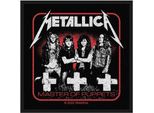 Metallica - Toppa "Master Of Puppets"" - Poliestere RO4793 (Taglia Unica) (Rosso/Nero/Bianco)"