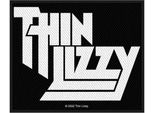 Thin Lizzy - Taglia Standard - Toppa - Logo In Poliestere RO5110 (Taglia Unica) (Nero/Bianco)