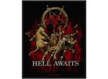 Slayer - Taglia Standard - Toppa "Hell Awaits"" - Poliestere RO1388 (Taglia Unica) (Nero/Rosso/Giallo)"