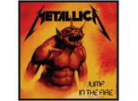 Metallica - Taglia Standard - Toppa "Jump In The Fire"" - Poliestere RO1290 (Taglia Unica) (Giallo/Arancione/Nero)"