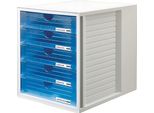 Han 1450-64 Cassettiera 5 Cassetti Alloggiamento Grigio Chiaro