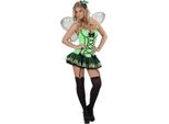 Costume Da Donna Farfalla Sexy Fata Verde-Nero
