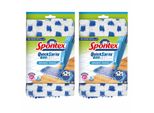 Spontex Quick Spray Duo Copertura In Microfibra 2 Pezzi, Mop, Copertura Per Mop, Tergicristallo, Mop Per Pavimenti, Copertura Di Ricambio