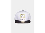 Cappellino Snapback PokéMon Pikachu Nero, Bianco, Giallo