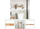 The Living Store Piano D'appoggio 100X20X4 Cm Rettangolare In Legno Massiccio Di Acacia