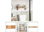 The Living Store Piano D'appoggio 100X30X4 Cm Rettangolare In Legno Massiccio Di Acacia