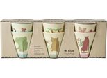 Set Di 6 Tazze In Melamina Rice - Motivo Giungla 160Ml