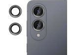 Per Samsung Galaxy S25 Edge 5G Anello Di Protezione In Alluminio + H9 Vetro Duro Temperato Nero