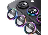 Per Samsung Galaxy Z Fold7 5G Anello Di Protezione In Alluminio + H9 Vetro Duro Temperato Colorato