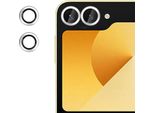 Per Samsung Galaxy Z Flip7 5G Fotocamera 9H Temperato Vetro Duro Anello Di Protezione Argento
