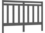 Vidaxl Testiera Grigia 166X4X100 Cm In Legno Di Pino Massiccio