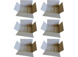 6 Scatole Da Imballaggio 31 X 21 X 7,5 Cm