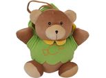Baby Mix Orsacchiotto Verde Di Peluche Con Macchina Da Gioco