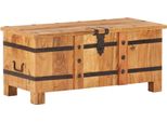 The Living Store Truhe 90X40X40 Cm Akazie Massivholz
