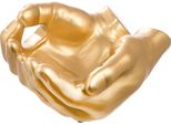 Gilde Schale, HäNde, "Buddha"", Keramik, Goldfarben, , L. 23 Cm, B. 27 Cm, H. 13 Cm 55991/Abverkauf Nur Solange Vorrat Reicht"