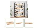 The Living Store Mensole Sospese 2 Pezzi 100X40X4 Cm In Legno Massiccio Di Acacia Non Trattato