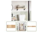 The Living Store Piano Tavolo 80X30X4 Cm Rettangolare In Legno Massiccio Di Acacia
