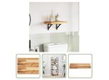 The Living Store Piano D'appoggio 60X30X4 Cm Rettangolare In Legno Massiccio Di Acacia