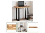 The Living Store Piano Rettangolare 100X50X4 Cm In Legno Massiccio Di Acacia